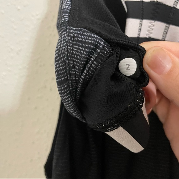 Lululemon Rest Less Black and White Stripe Tank Top 🍋 - Picture 5 of 13